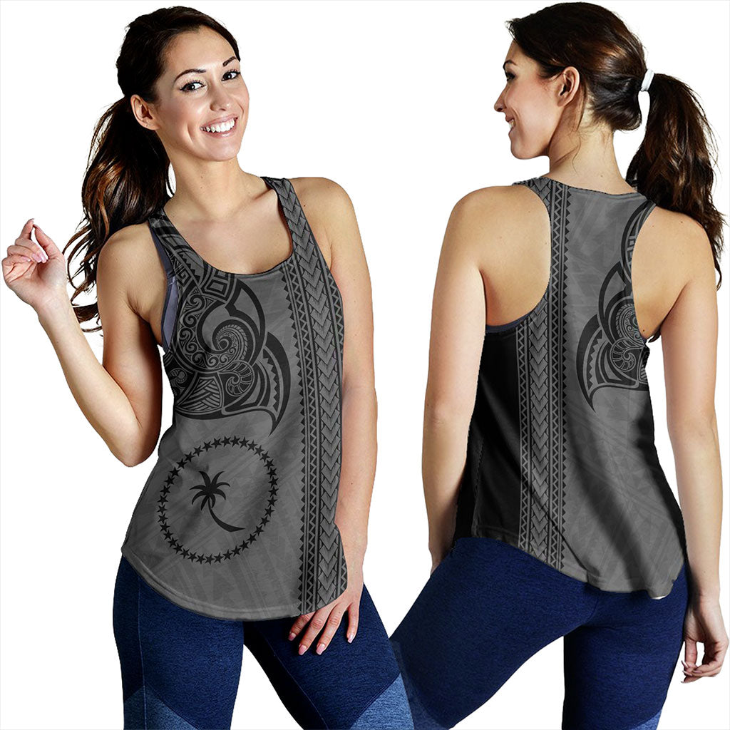 Chuuk State Women Tank Polynesia Coat Of Arms Tribal Tattoo