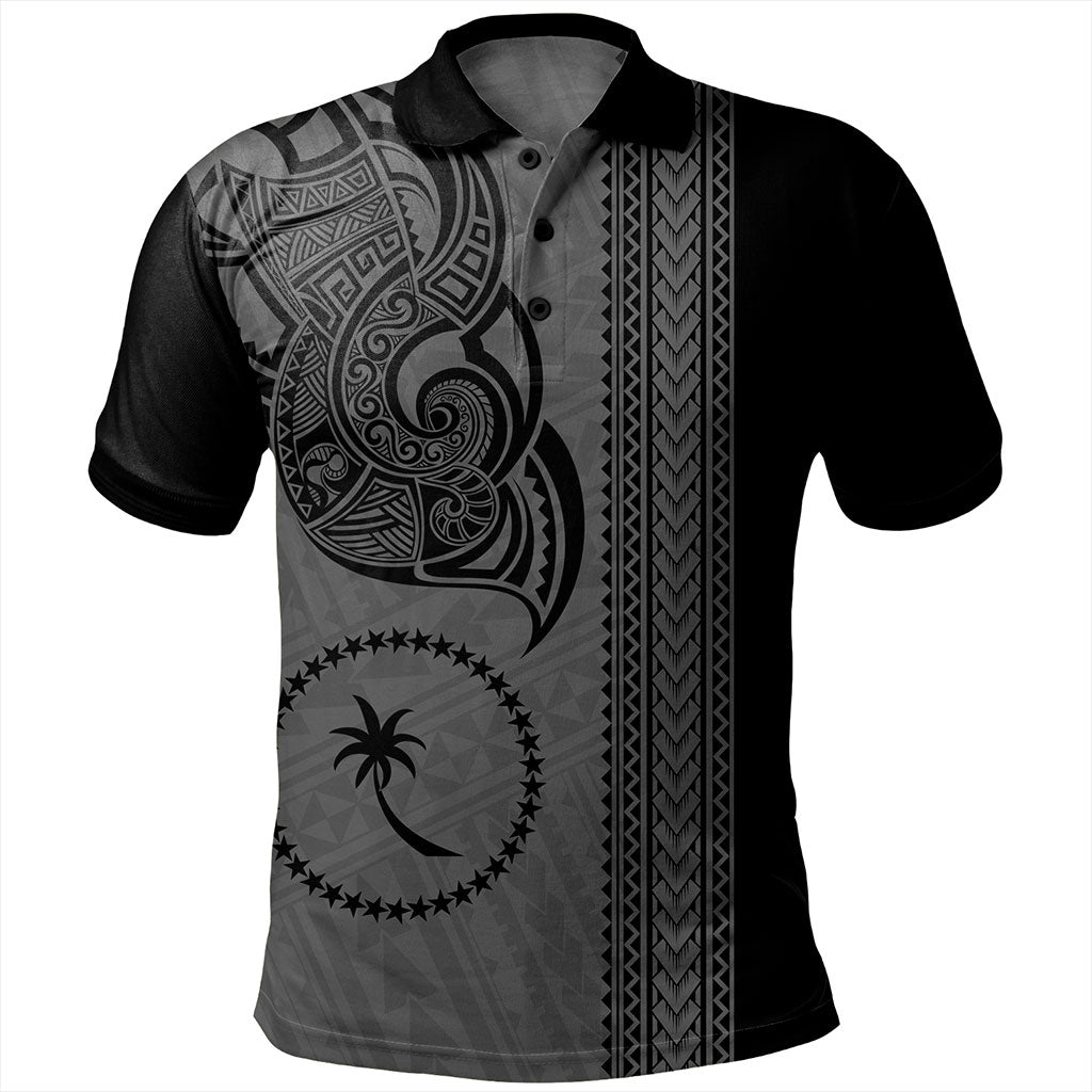 Chuuk State Polo Shirt Polynesia Coat Of Arms Tribal Tattoo