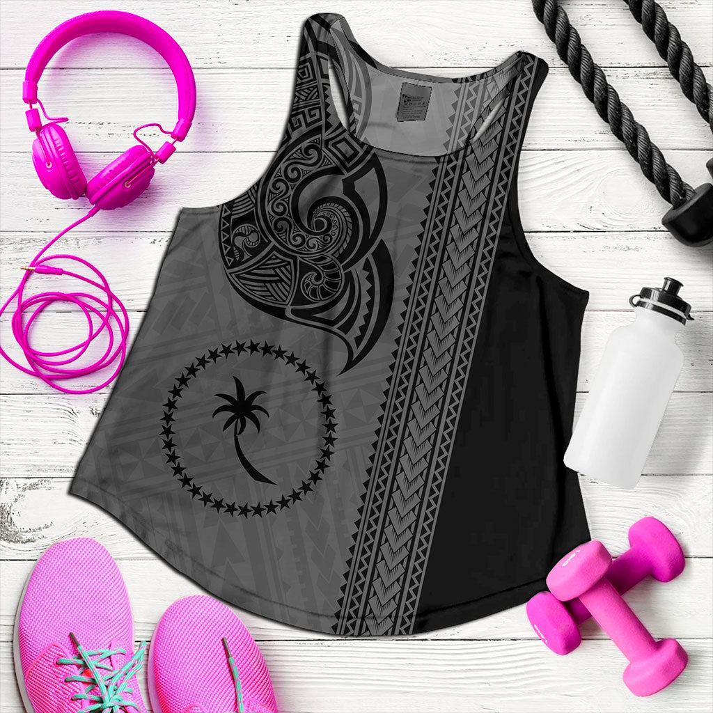 Chuuk State Women Tank Polynesia Coat Of Arms Tribal Tattoo