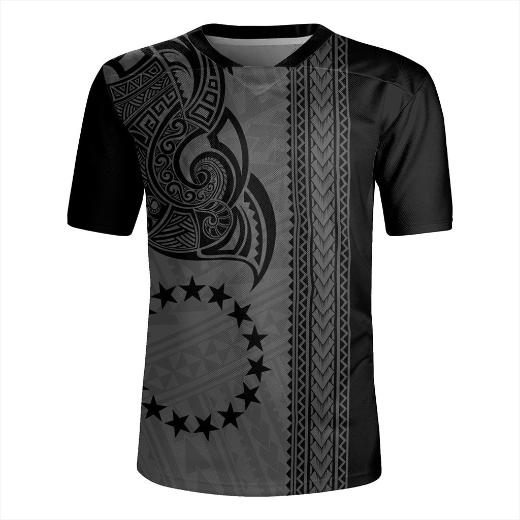 Cook Islands Rugby Jersey Polynesian Coat Of Arms Tribal Tattoo