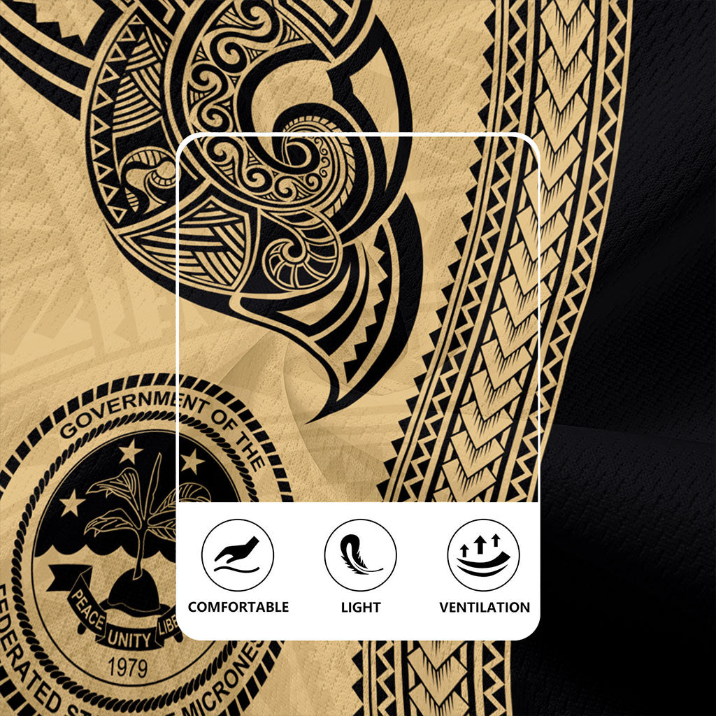 Federated States Of Micronesia Rugby Jersey Polynesia Coat Of Arms Tribal Tattoo