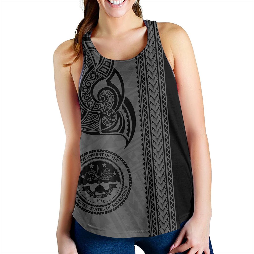 Federated States Of Micronesia Women Tank Polynesia Coat Of Arms Tribal Tattoo