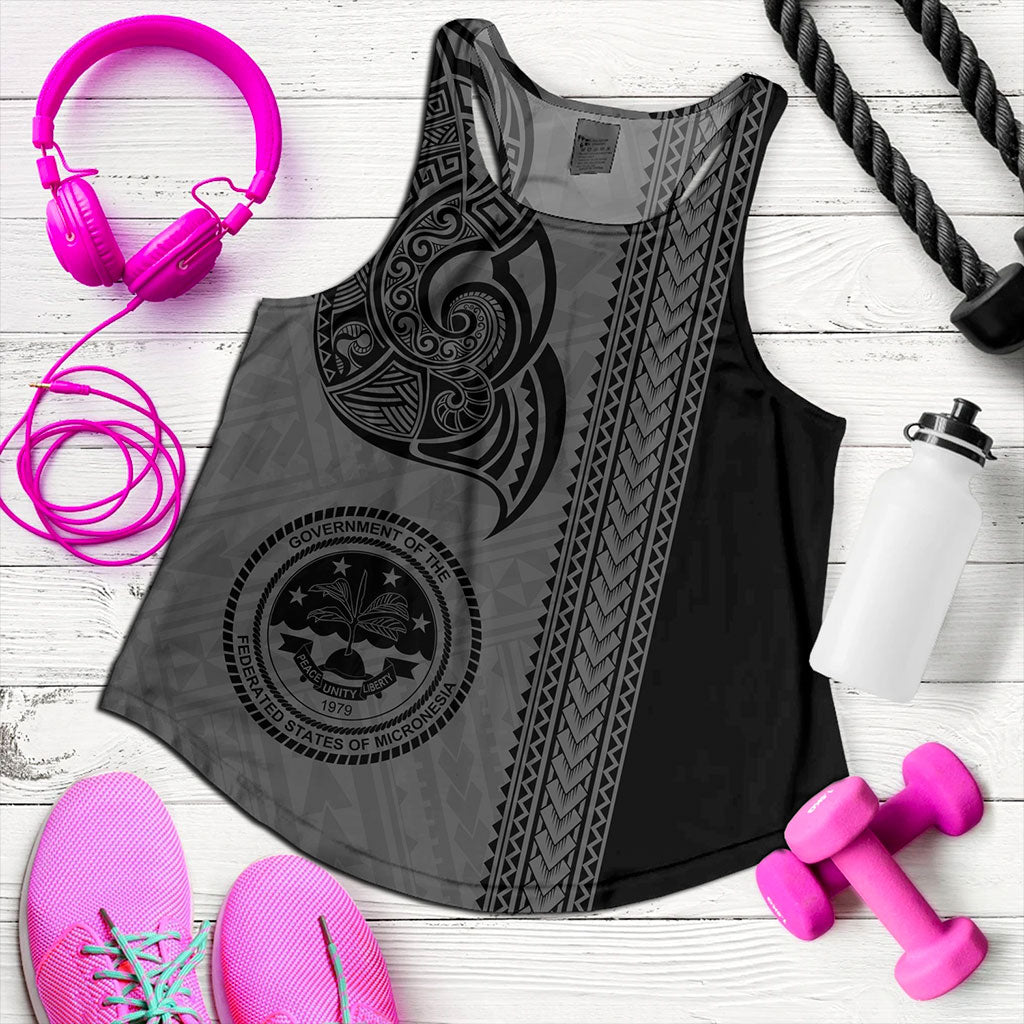 Federated States Of Micronesia Women Tank Polynesia Coat Of Arms Tribal Tattoo