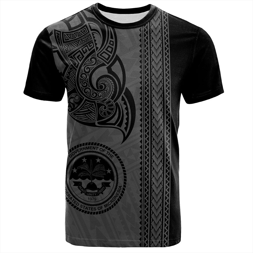 Federated States Of Micronesia T-Shirt Polynesia Coat Of Arms Tribal Tattoo