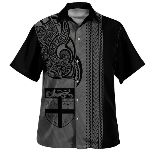 Vanuatu Hawaiian Shirt Polynesia Tribal Tattoo Gold