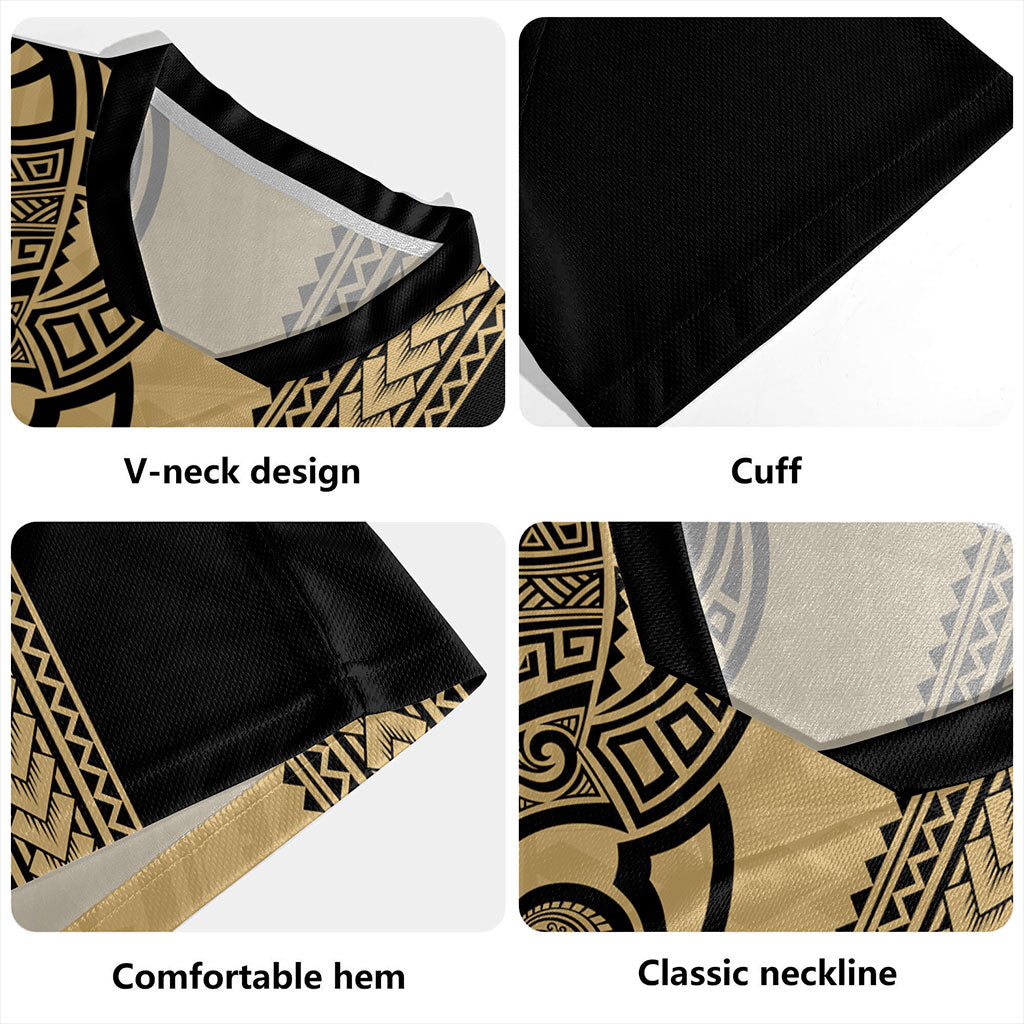 Gambier Islands Rugby Jersey Polynesian Coat Of Arms Tribal Tattoo
