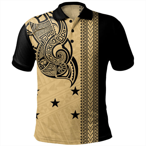 Gambier Islands Polo Shirt Polynesian Coat Of Arms Tribal Tattoo