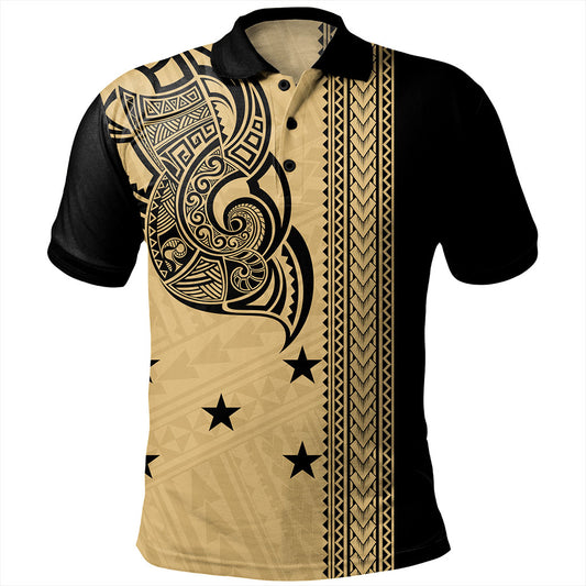 Gambier Islands Polo Shirt Polynesian Coat Of Arms Tribal Tattoo