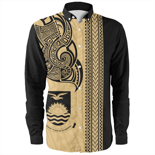 Kiribati Long Sleeve Shirt Polynesia Coat Of Arms Tribal Tattoo