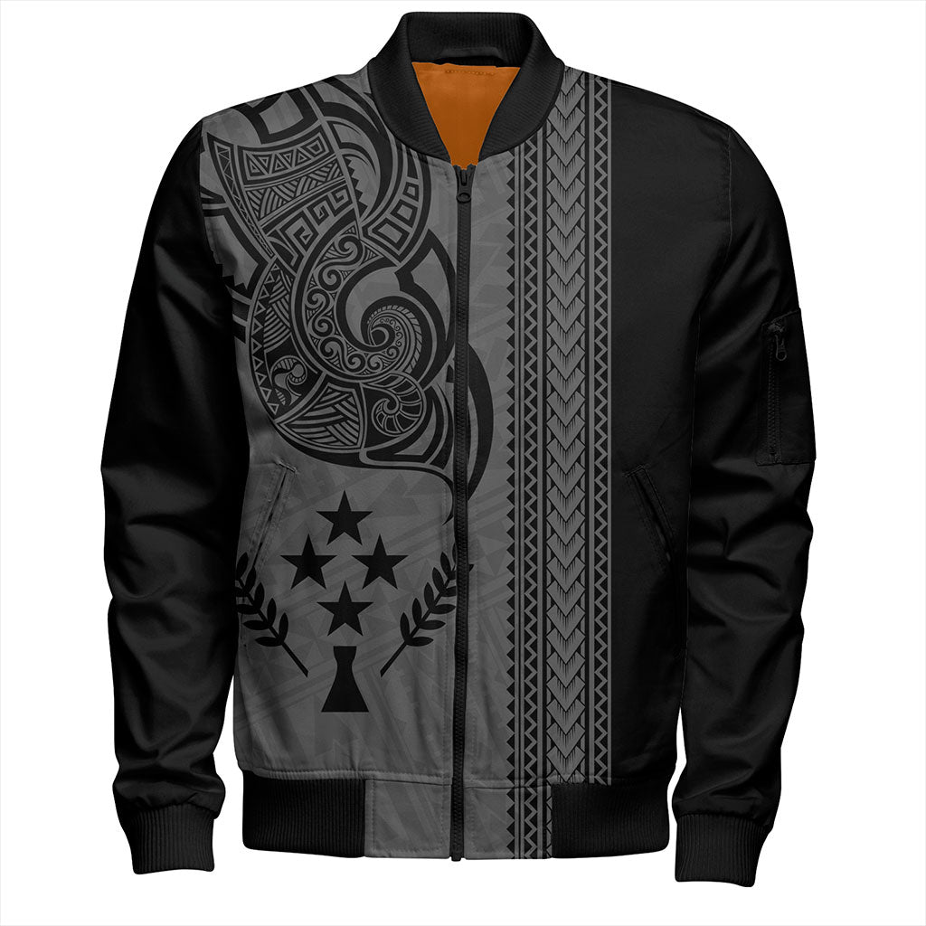 Kosrae Bomber Jacket Polynesia Coat Of Arms Tribal Tattoo