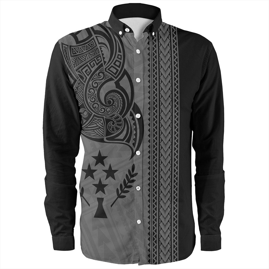 Kosrae Long Sleeve Shirt Polynesia Coat Of Arms Tribal Tattoo