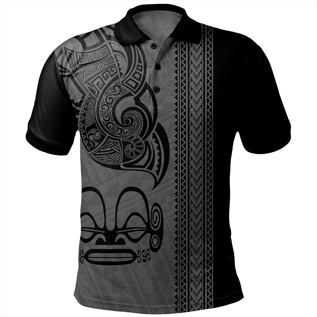 Marquesas Islands Polo Shirt Polynesian Coat Of Arms Tribal Tattoo