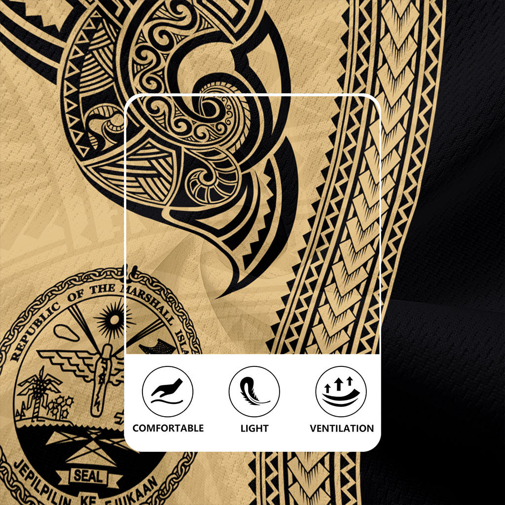 Marshall Islands Rugby Jersey Polynesia Coat Of Arms Tribal Tattoo