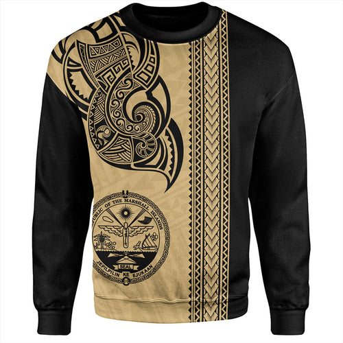 Marshall Islands Sweatshirt Polynesia Coat Of Arms Tribal Tattoo