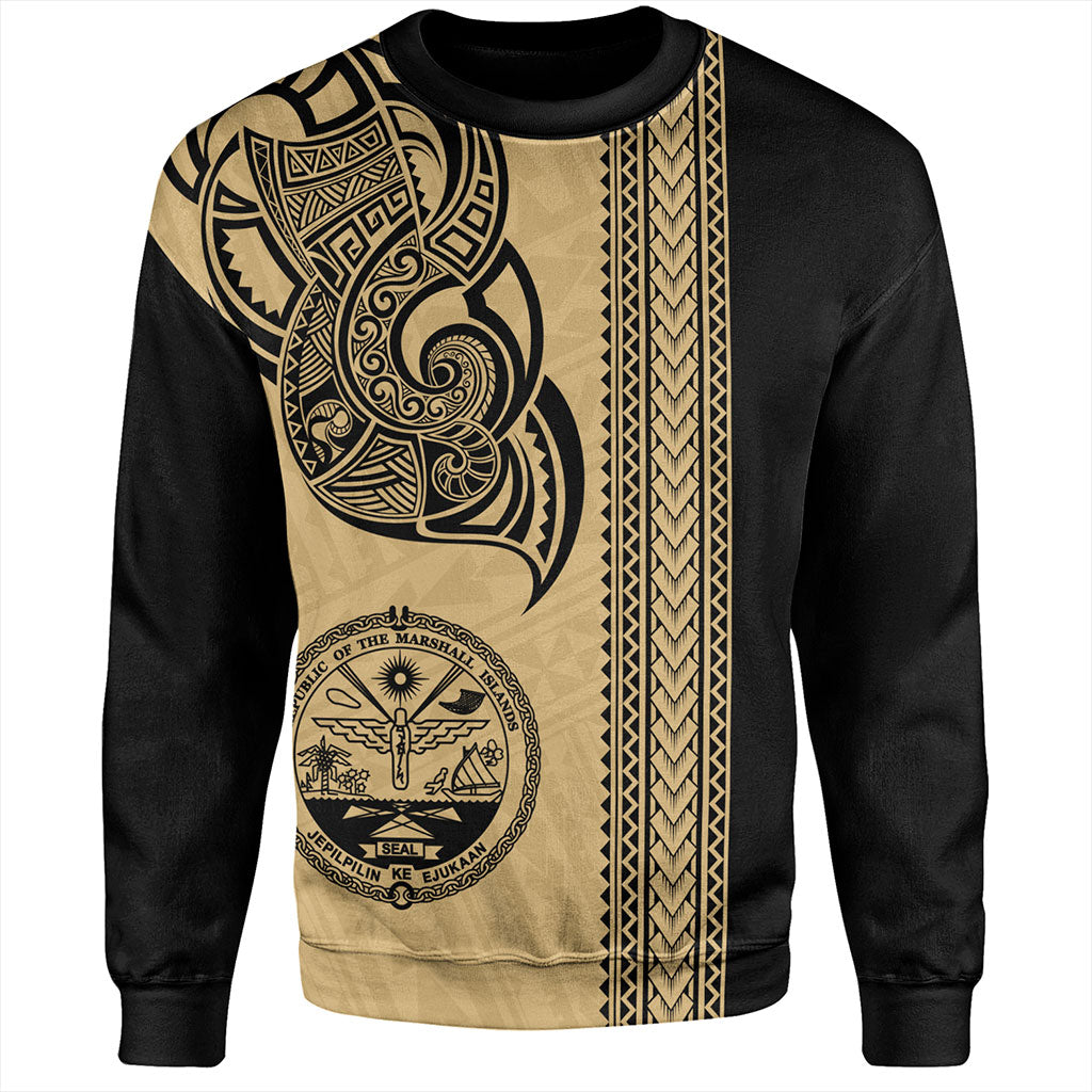Marshall Islands Sweatshirt Polynesia Coat Of Arms Tribal Tattoo