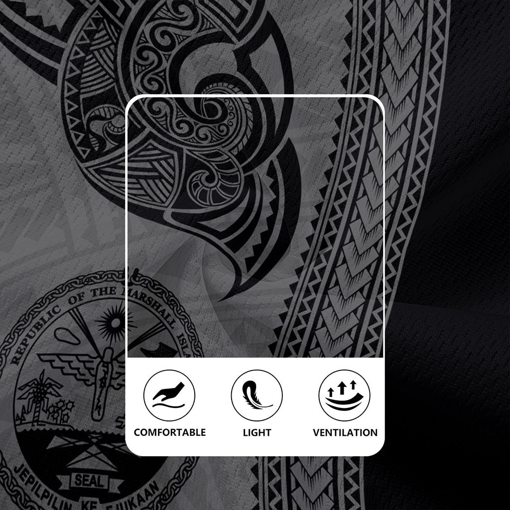 Marshall Islands Rugby Jersey Polynesia Coat Of Arms Tribal Tattoo