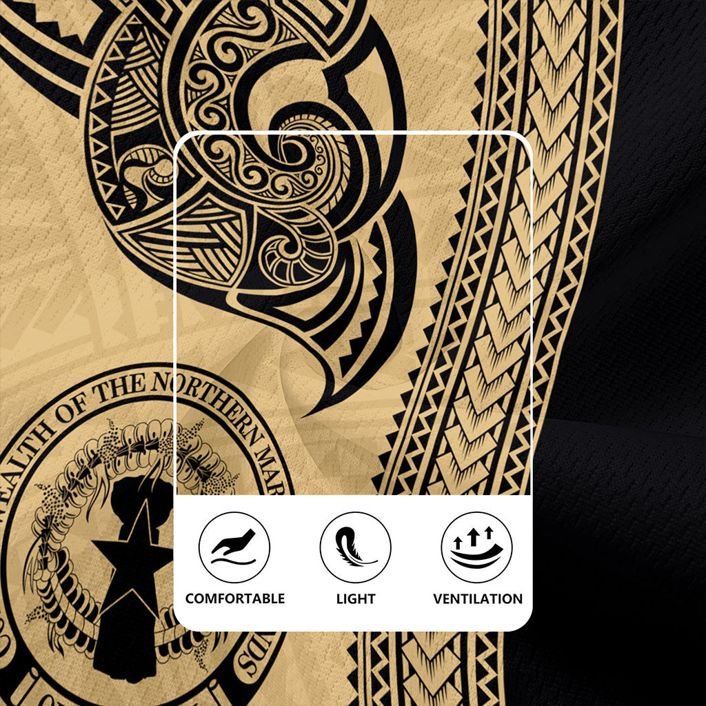 Northern Mariana Islands Rugby Jersey Polynesia Coat Of Arms Tribal Tattoo