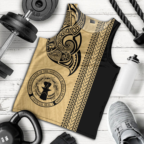Northern Mariana Islands Tank Top Polynesia Coat Of Arms Tribal Tattoo