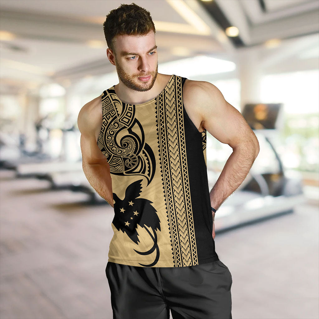 Papua New Guinea Tank Top Tribal Tattoo PNG Gold