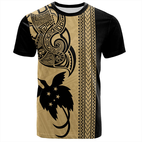 Papua New Guinea T-Shirt Tribal Tattoo PNG Gold