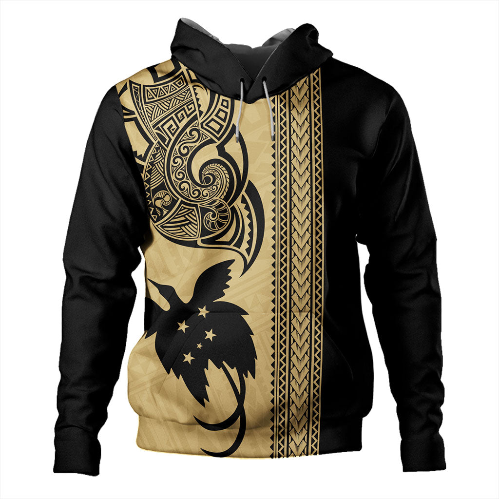 Papua New Guinea Hoodie Tribal Tattoo PNG Gold