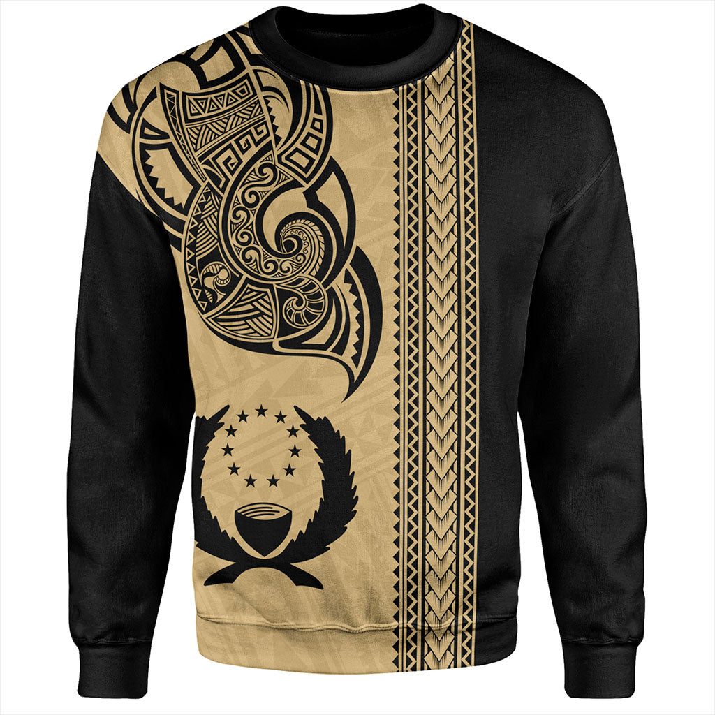 Pohnpei State Sweatshirt Polynesia Coat Of Arms Tribal Tattoo