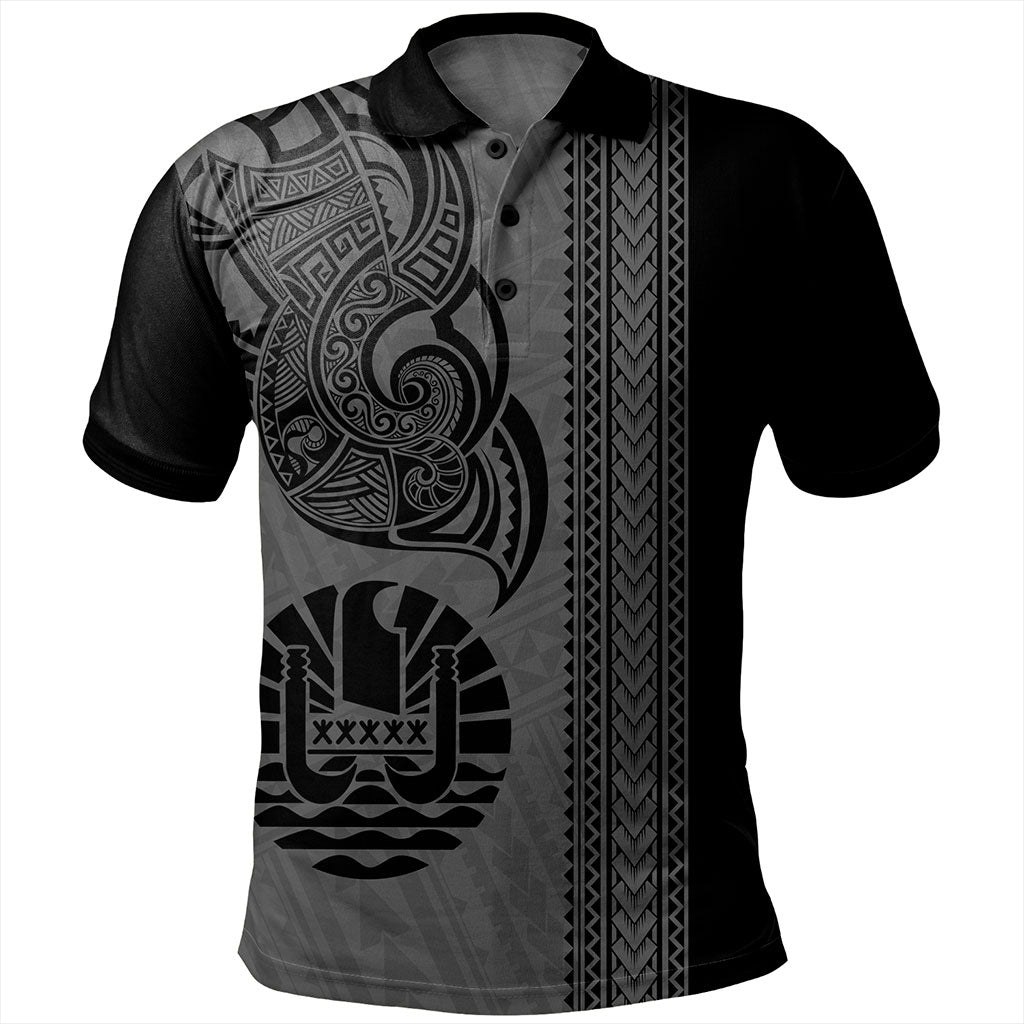 Tahiti Polo Shirt French Polynesia Tribal Tattoo