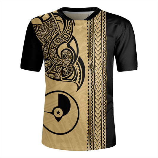 Yap State Rugby Jersey Polynesia Coat Of Arms Tribal Tattoo