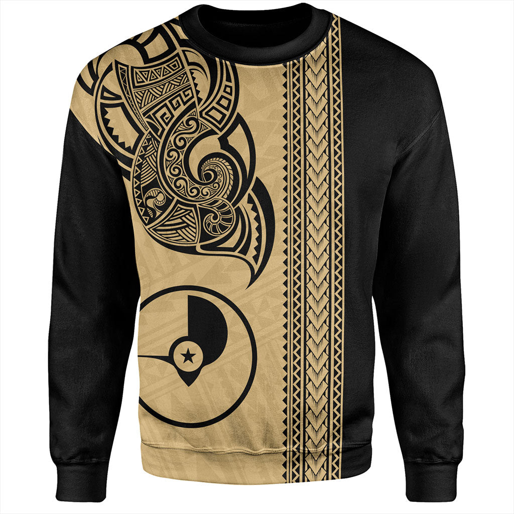 Yap State Sweatshirt Polynesia Coat Of Arms Tribal Tattoo
