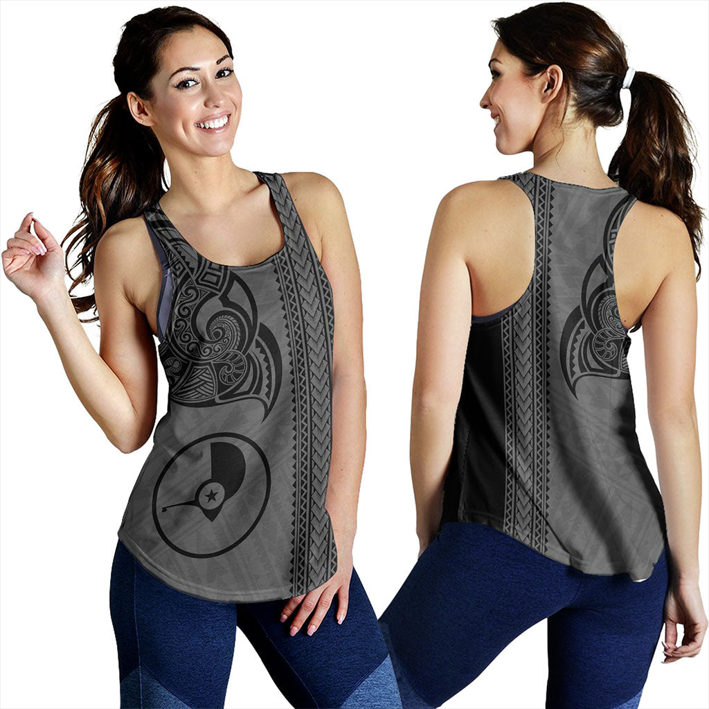 Yap State Women Tank Polynesia Coat Of Arms Tribal Tattoo