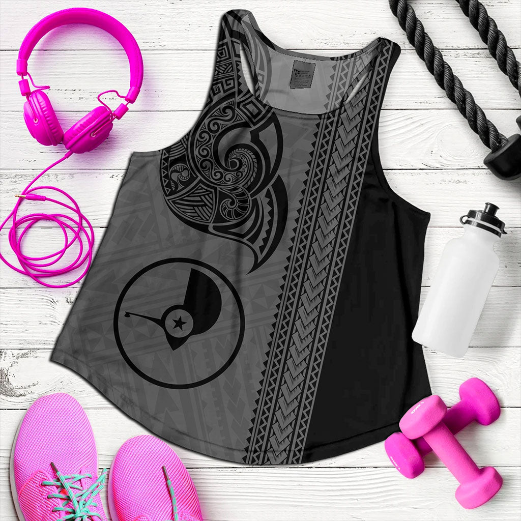 Yap State Women Tank Polynesia Coat Of Arms Tribal Tattoo