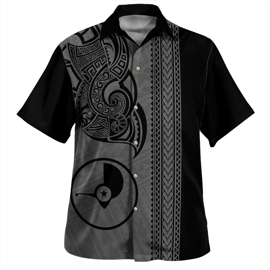 Yap State Hawaiian Shirt Polynesia Coat Of Arms Tribal Tattoo
