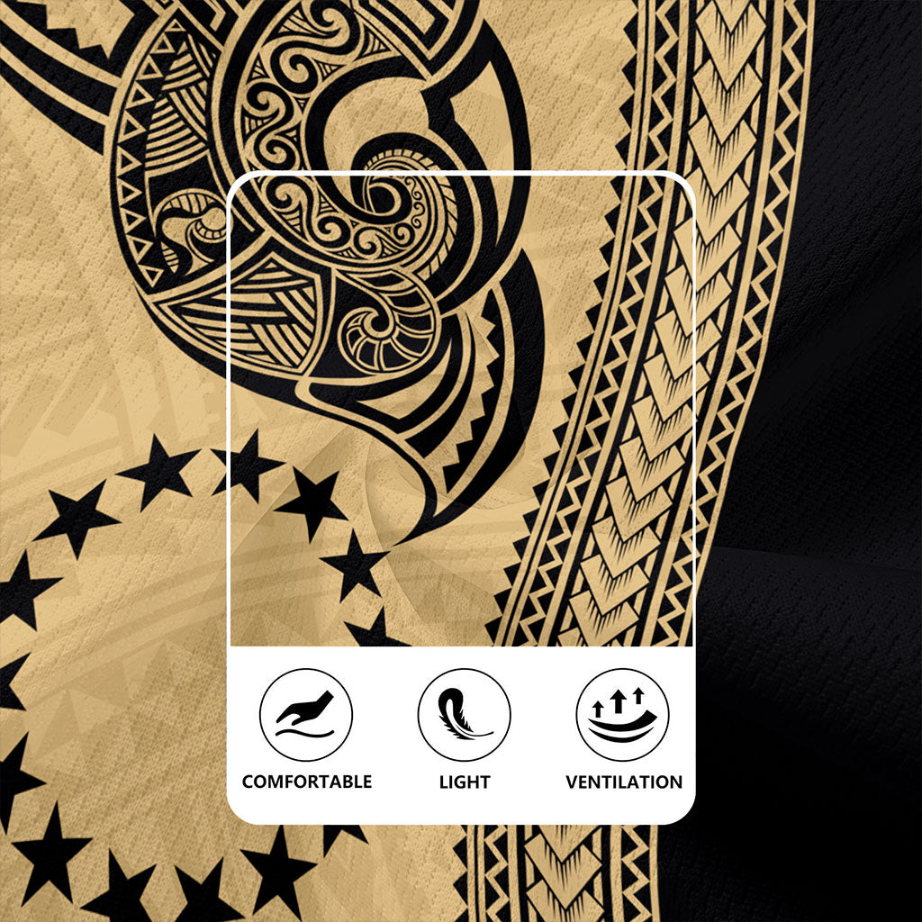 Cook Islands Rugby Jersey Polynesian Coat Of Arms Tribal Tattoo