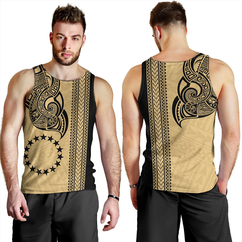 Cook Islands Tank Top Polynesian Coat Of Arms Tribal Tattoo