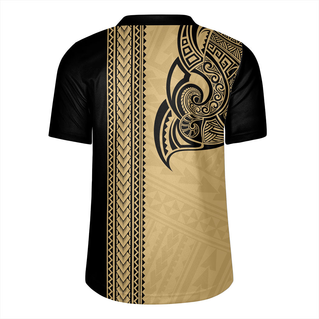 Cook Islands Rugby Jersey Polynesian Coat Of Arms Tribal Tattoo