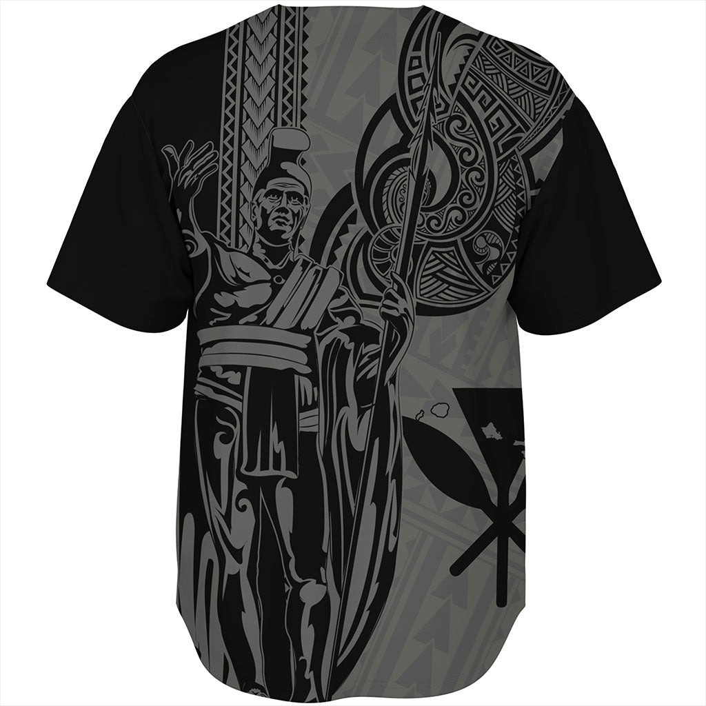 Hawaii Baseball Shirt Polynesian Tribal Tattoo King Kamehameha