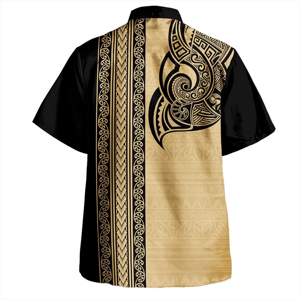 New Zealand Hawaiian Shirt Maori Tribal Silver Fern Tattoo