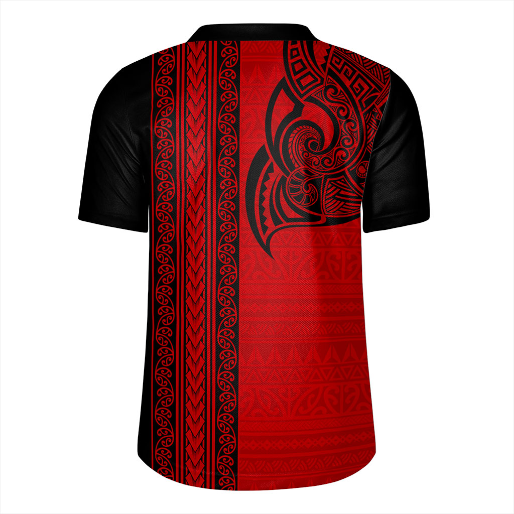 New Zealand Rugby Jersey Maori Tribal Silver Fern Tattoo