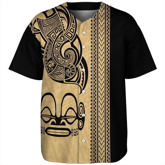 Marquesas Islands Baseball Shirt Polynesian Coat Of Arms Tribal Tattoo