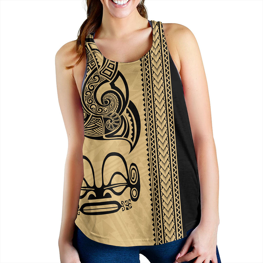 Marquesas Islands Women Tank Polynesian Coat Of Arms Tribal Tattoo