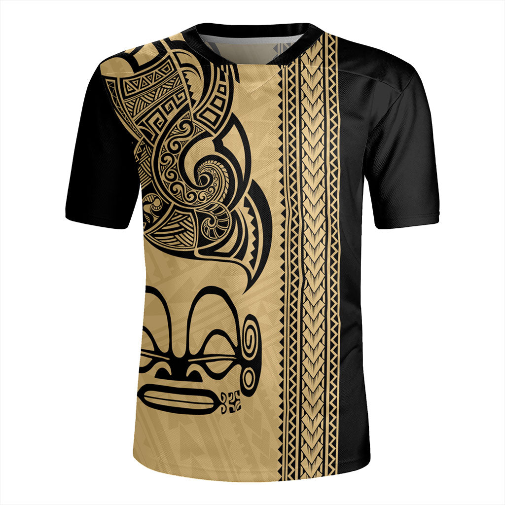 Marquesas Islands Rugby Jersey Polynesian Coat Of Arms Tribal Tattoo