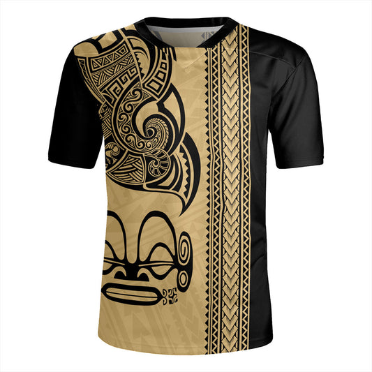 Marquesas Islands Rugby Jersey Polynesian Coat Of Arms Tribal Tattoo
