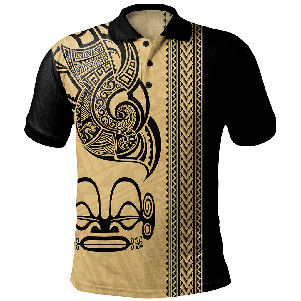 Marquesas Islands Polo Shirt Polynesian Coat Of Arms Tribal Tattoo