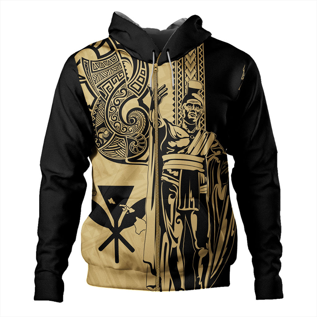 Hawaii Hoodie Polynesian Tribal Tattoo King Kamehameha