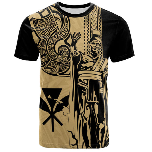 Hawaii T-Shirt Polynesian Tribal Tattoo King Kamehameha
