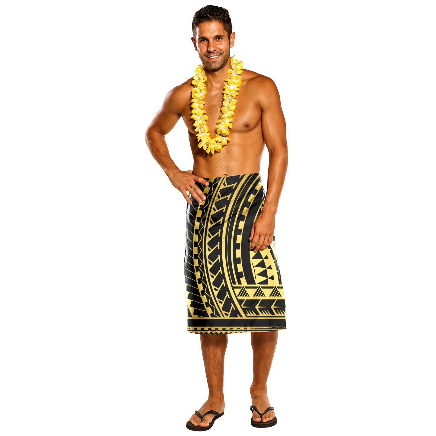Polynesian Lavalava Polynesia Pattern Tattoo Gold