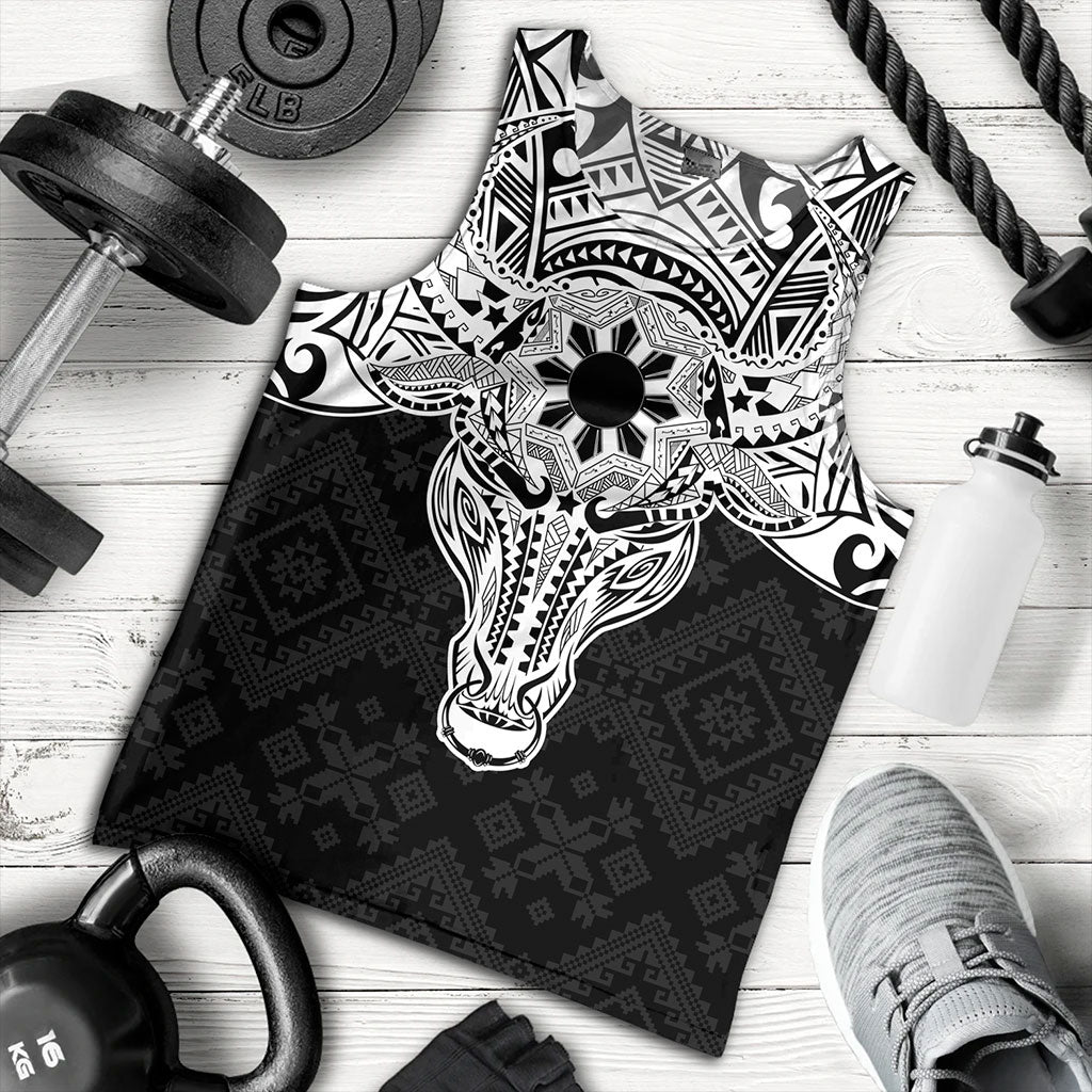 Philippines Filipinos Tank Top Polynesian Buffalo Tapa Tribal Print