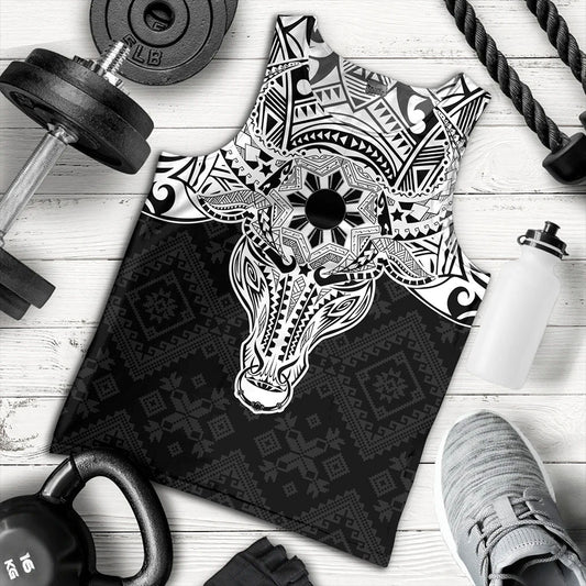 Philippines Filipinos Tank Top Polynesian Buffalo Tapa Tribal Print