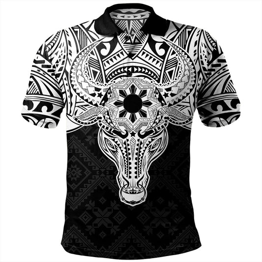 Philippines Filipinos Polo Shirt Polynesian Buffalo Tapa Tribal Print