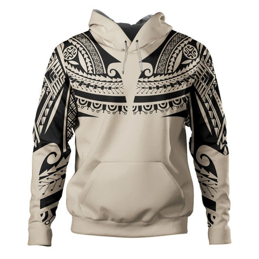 Polynesian Custom Personalised Hoodie Polynesian Tattoo Style